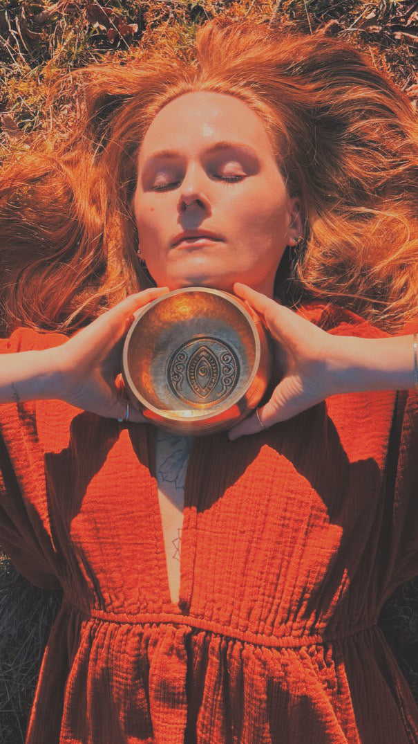 Klangschalen Set - Yoni Bowl - inkl. Ring und Schlägel - Percalada