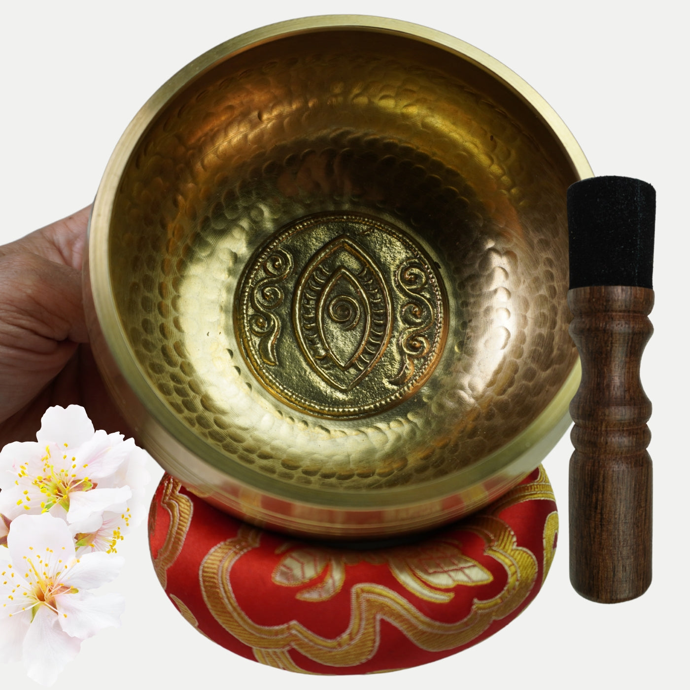 Klangschalen Set - Yoni Bowl - inkl. Ring und Schlägel - Percalada