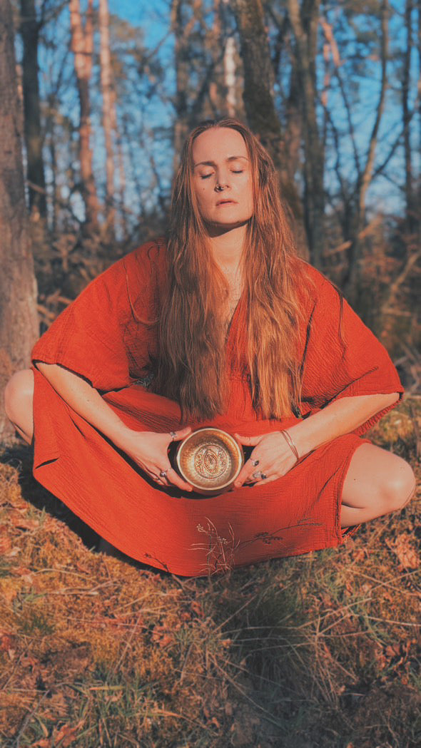 Klangschalen Set - Yoni Bowl - inkl. Ring und Schlägel - Percalada