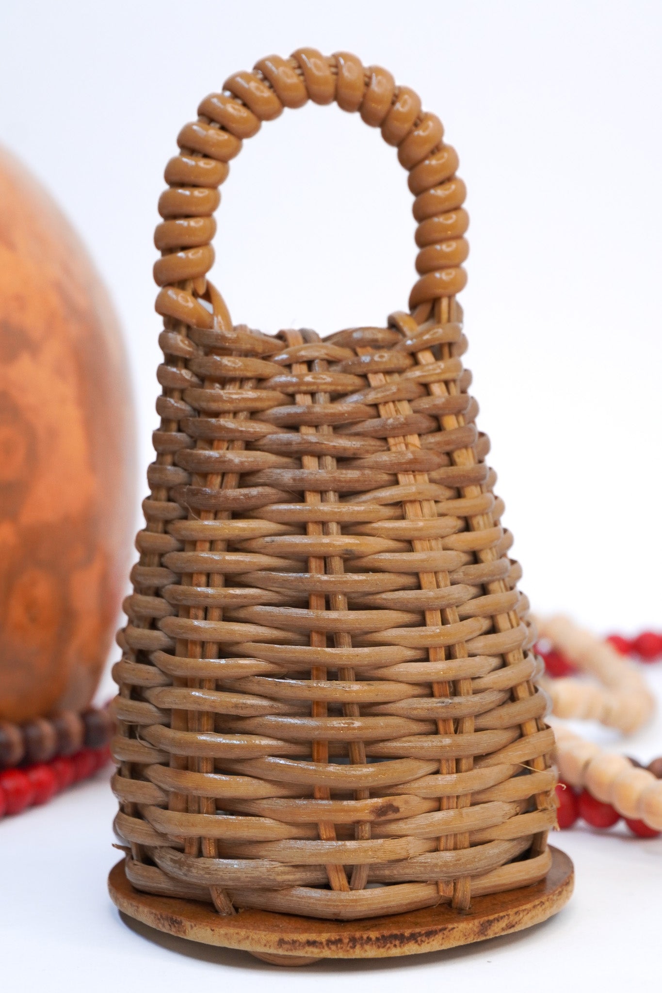 Caxixi Berimbau - geflochten aus Junco / Schilfrohr (Medium) - Percalada