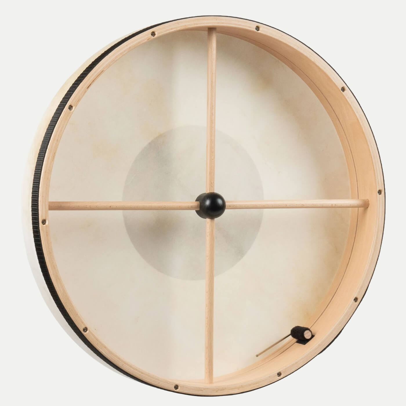 Rahmentrommel 50 cm mit Black Dot und Holzrahmen – ideal für Meditation, Klangarbeit und intuitive Musik