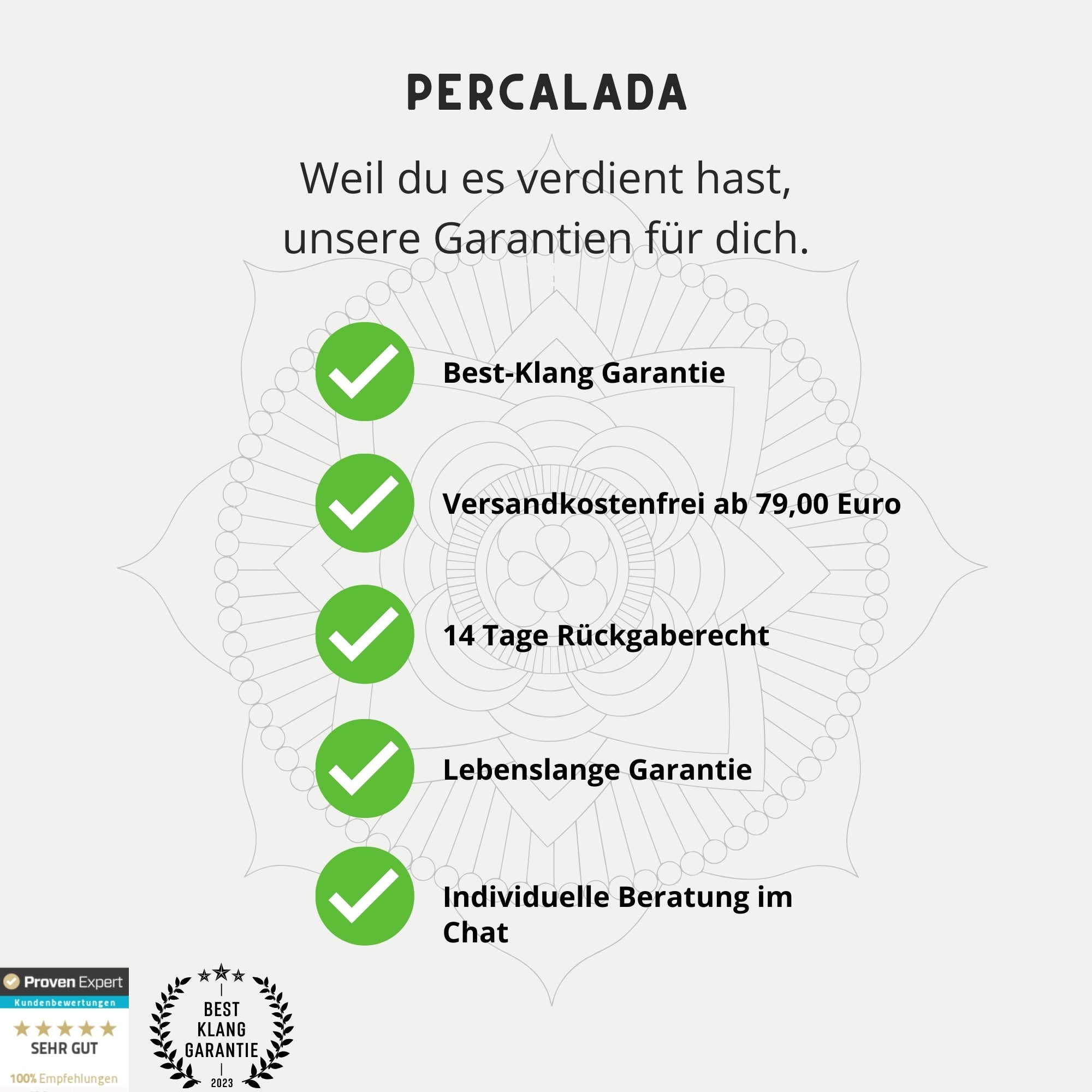 Klangschalen Set - Yoni Bowl - inkl. Ring und Schlägel - Percalada