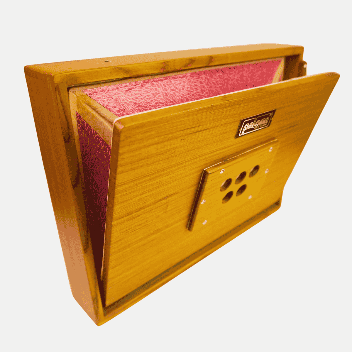 Shrutibox aus edlem Teakholz - Feine Edition, inkl. Tasche