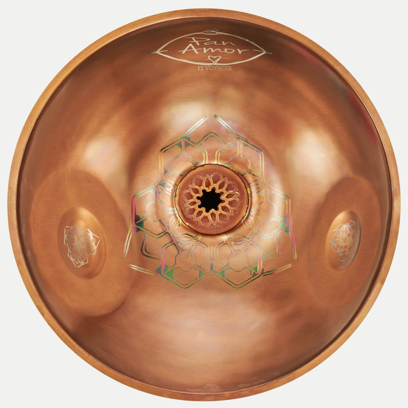 Panamor Handpan, F2 Deep Voyager 12, Stainless Steel