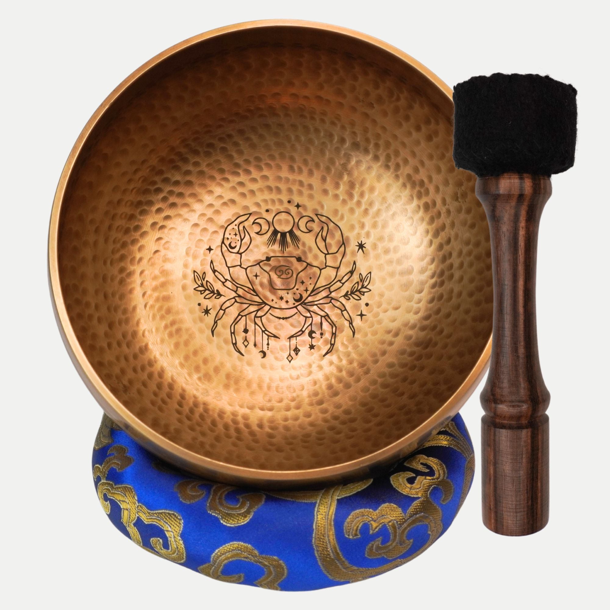 Singing bowl set with your zodiac sign - incl. ring and mallet